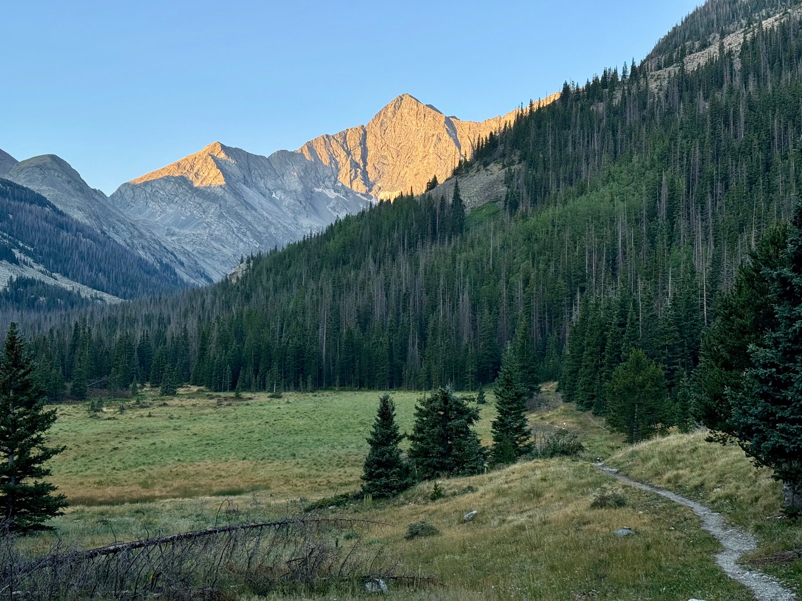 Blanca Peak from Lily Lake TH