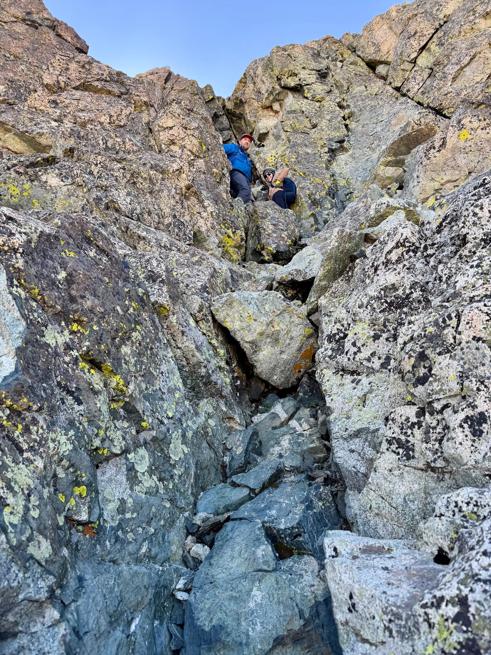 Lindsey crux climbers vertical