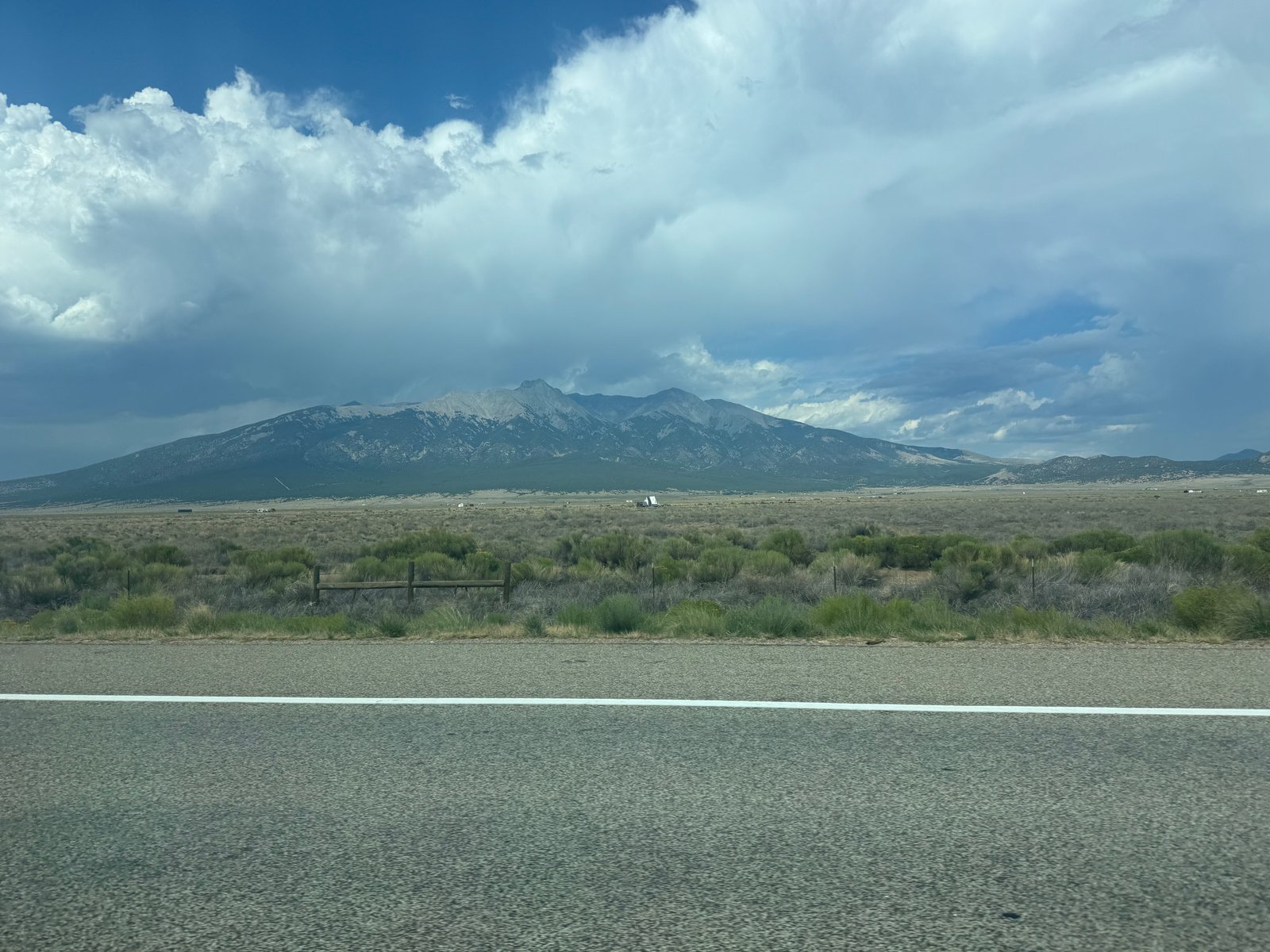 Blanca group view from road