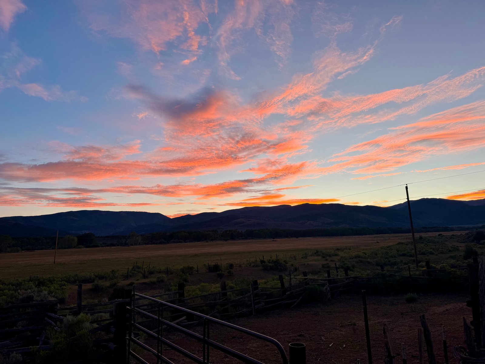 CVR gate sunset